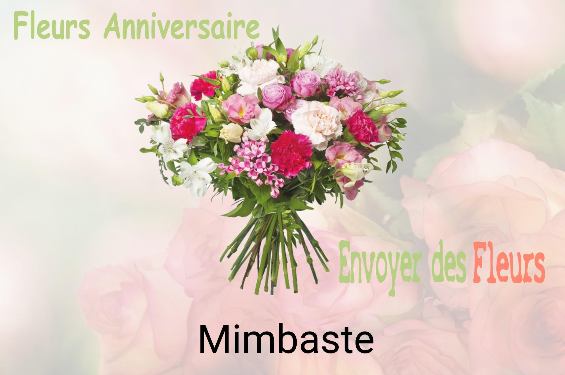 Bouquet de fleurs d’anniversaire livré à Mimbaste